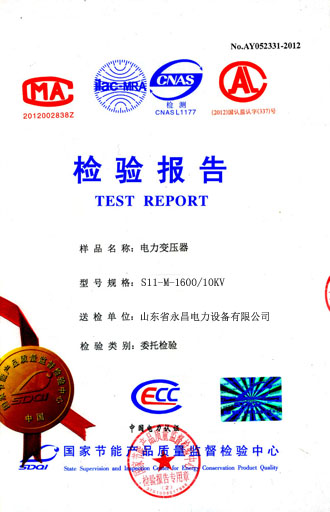 承德电力变压器检测合格报告